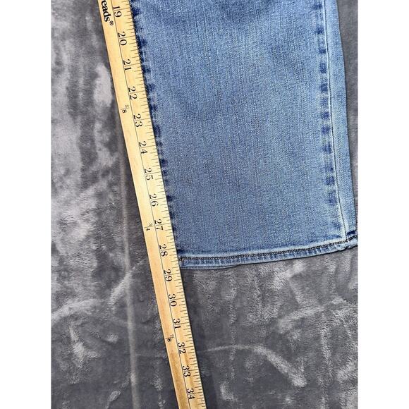 American Eagle Jeans Women's Mid Rise Straight Super Stretch Size 14 - Picture 3 of 11